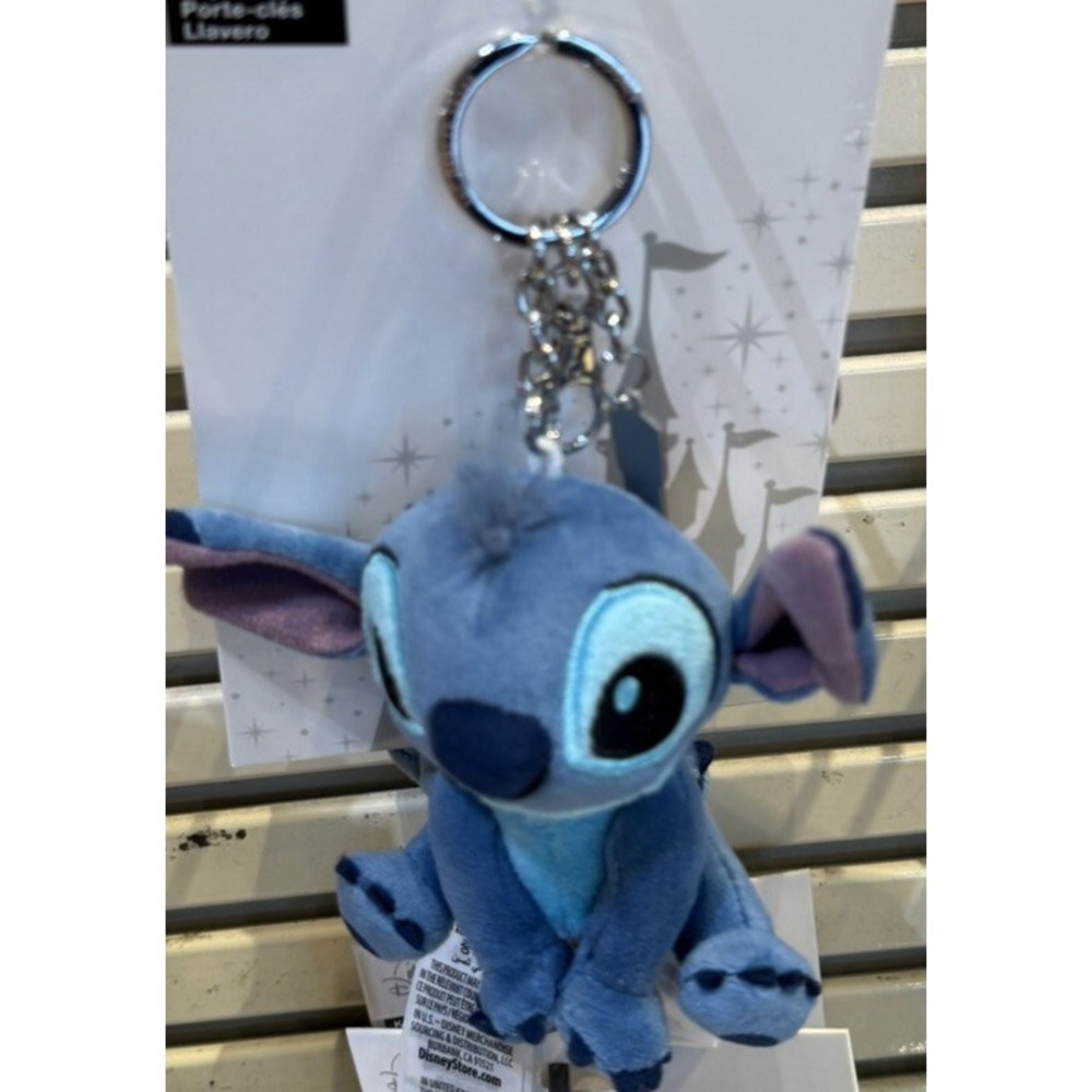 Disney Parks Stitch Plush Keychain Guitar Lilo & Stitch NEW